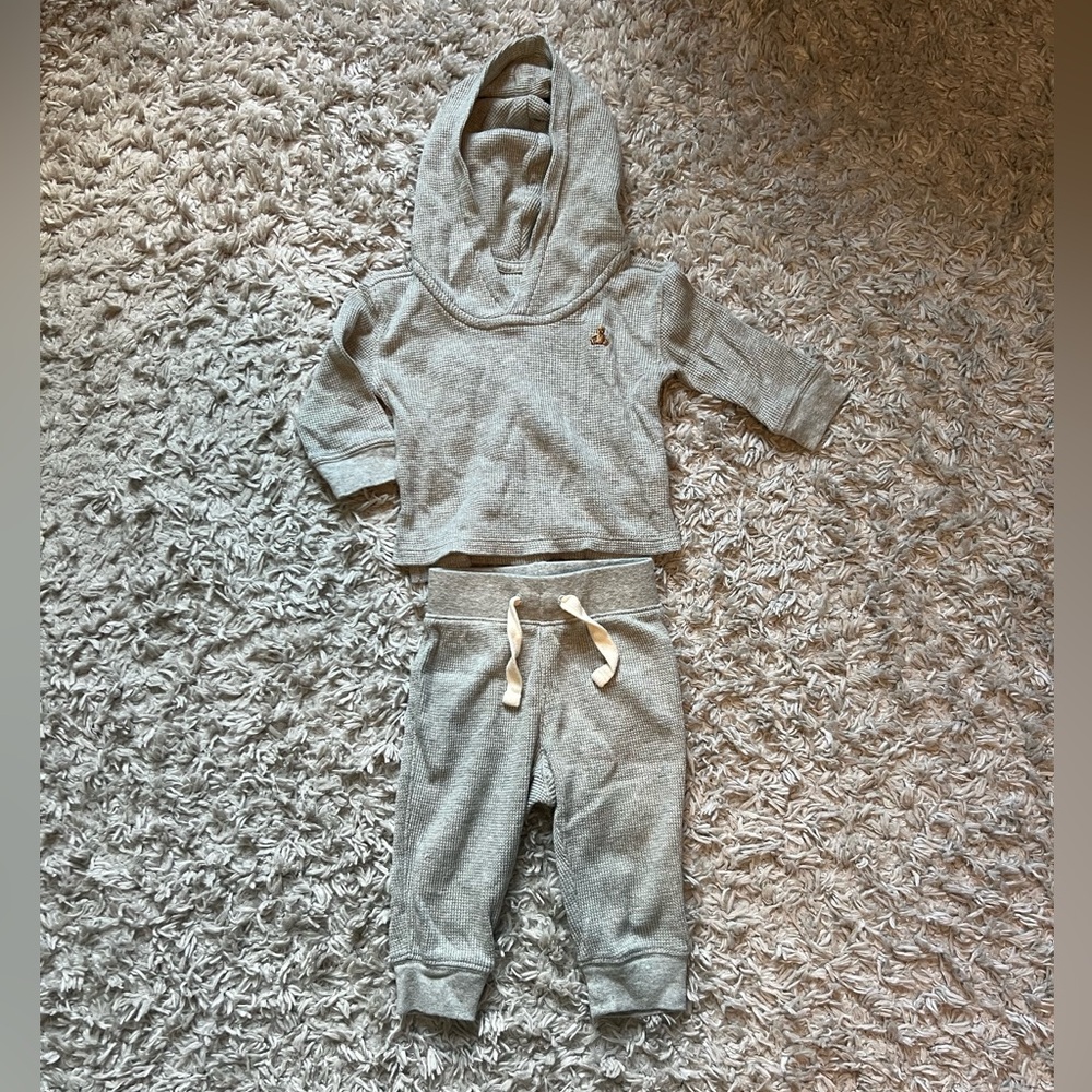 Gap Cozy Gray Kids Hoodie and Jogger Set